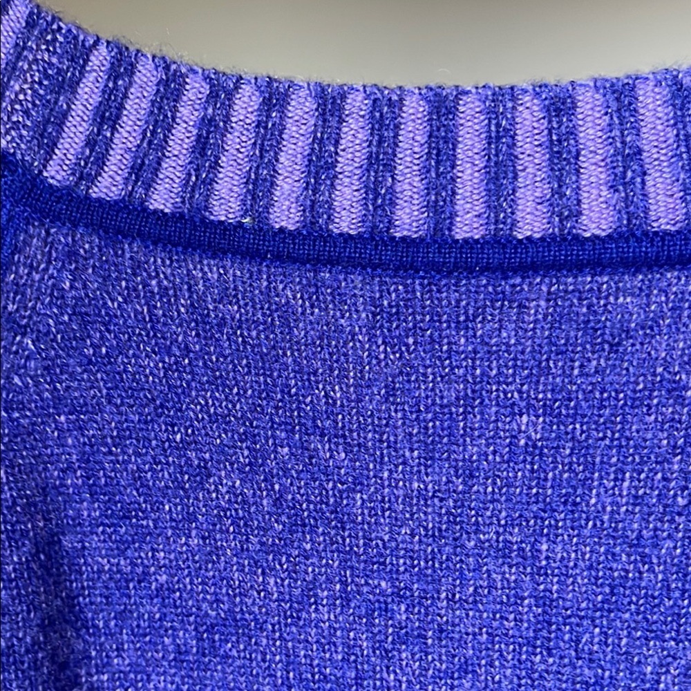 J. Crew Purple Italian Cashmere  Crewneck Sweater - Picture 4 of 4